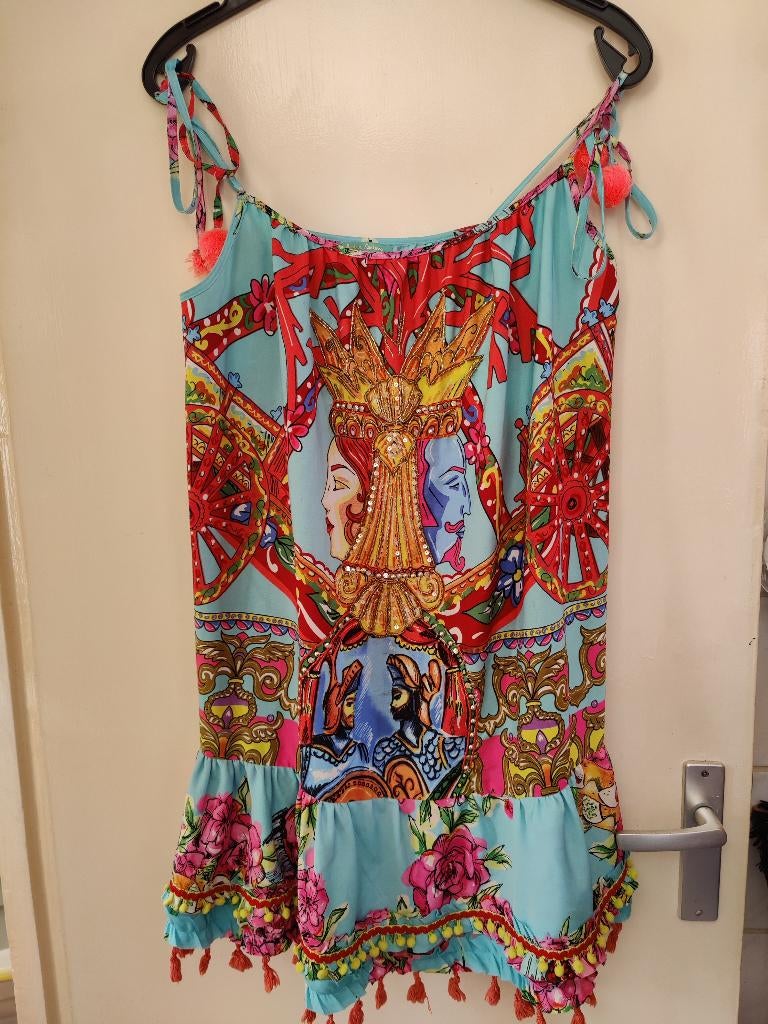 antica sartoria nieuwe zomer top one size tot maat 44, Blauw, Maat 42/44 (L), Nieuw, Ophalen of Verzenden