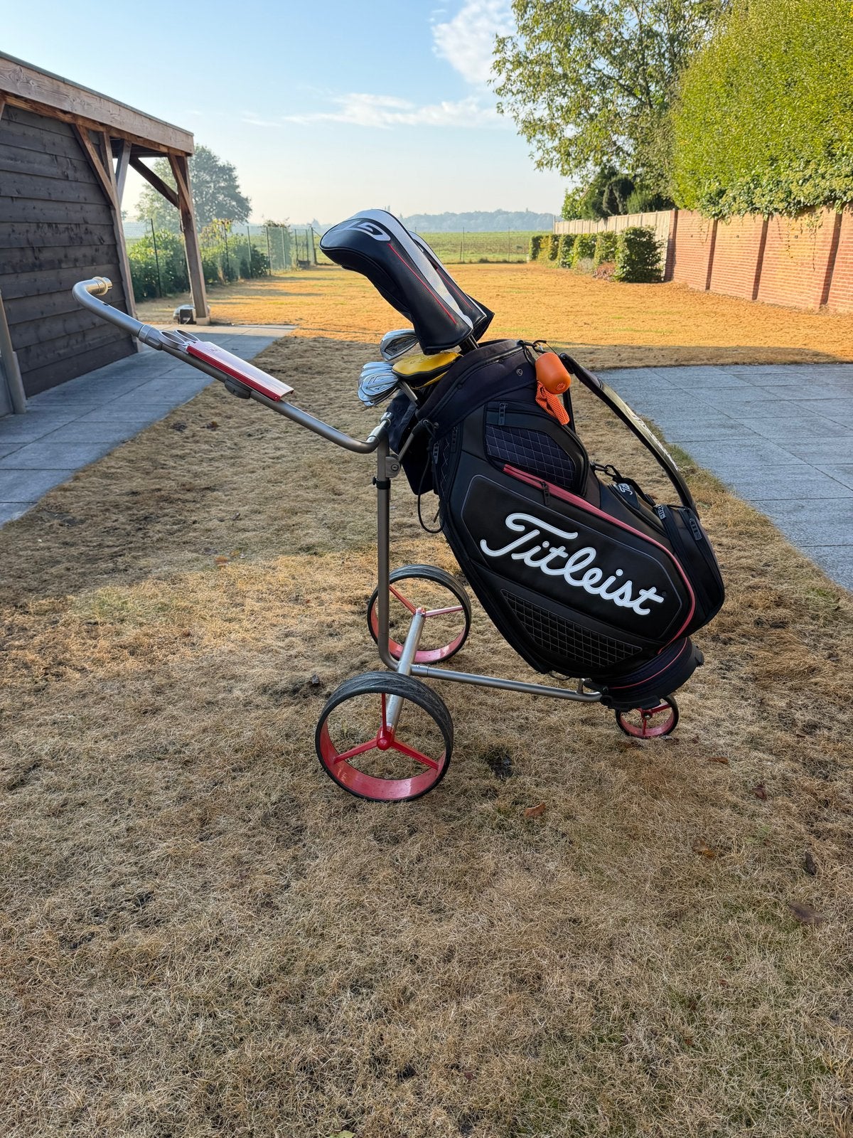 JuCad drive Titanex elektrische golftrolley, Sport en Fitness, Ophalen, Gebruikt, Golfkar, Overige merken