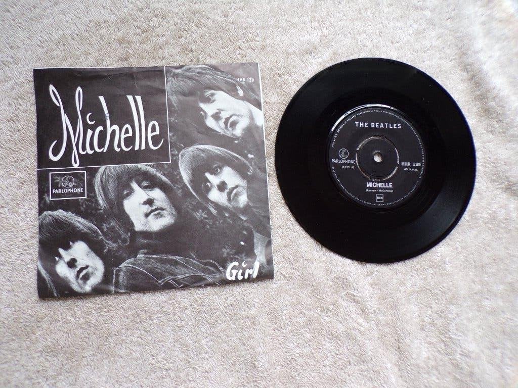The Beatles - michelle / girl ( sixties ), Fotohoes, Verzenden, Gebruikt, Pop