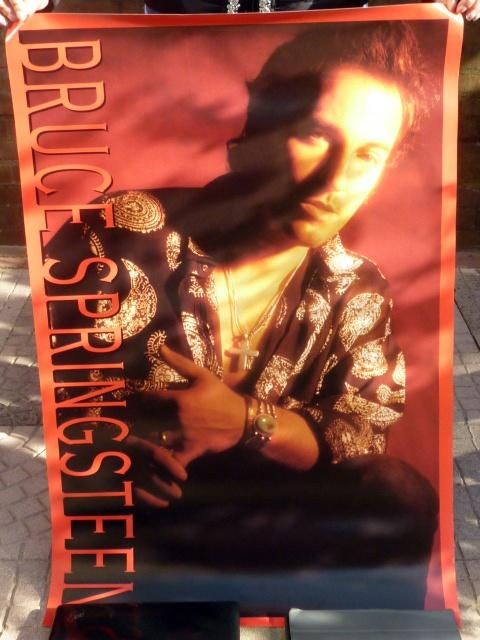 Bruce Springsteen Human Touch red back poster 36" x 24", Verzenden, Gebruikt, A1 t/m A3, Muziek