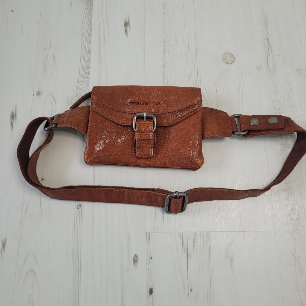 NIEUW Spikes & Sparrow heuptasje bruin leer, Ophalen of Verzenden, Nieuw, Bruin, Overige typen