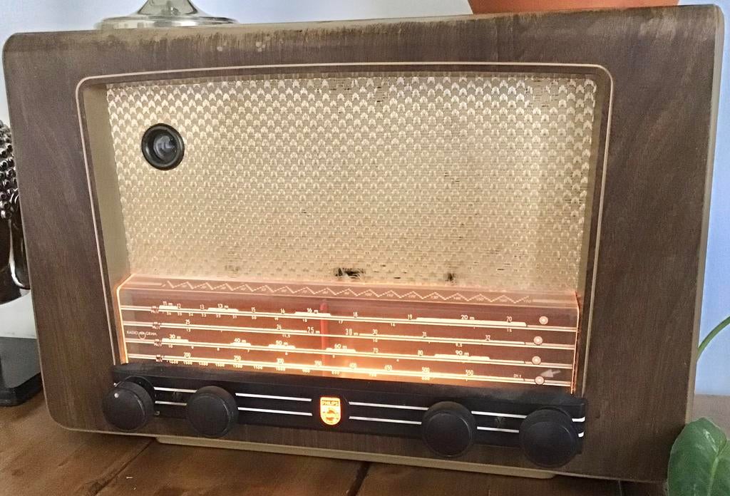 ANTIEKE PHILIPS BX 516 A/10 BUIZEN RADIO, Ophalen of Verzenden