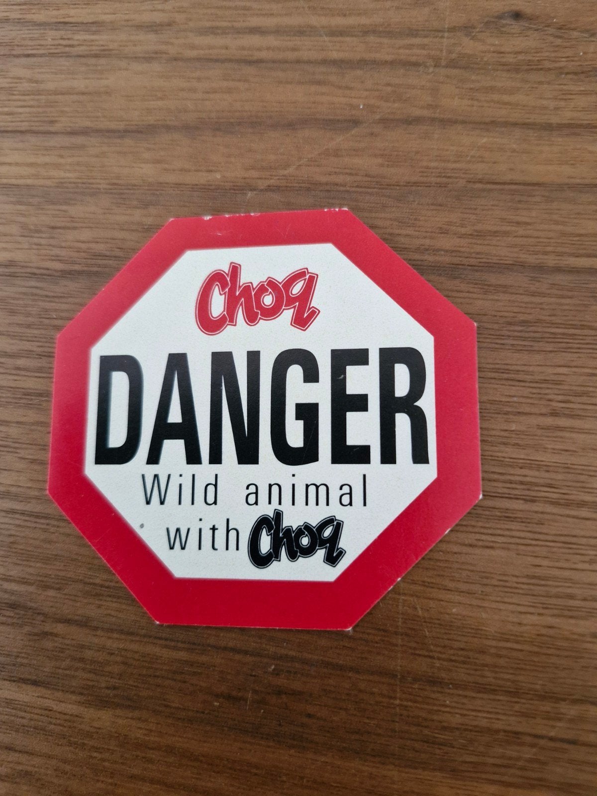 9633 Choq Danger Wild Animal Sticker, Ophalen of Verzenden, Gebruikt, Overige typen