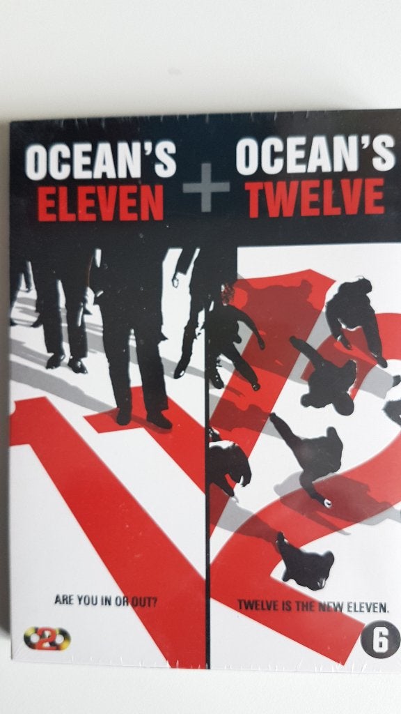 DVD ocean's eleven + ocean's twelve, Alle leeftijden, Ophalen of Verzenden, Zo goed als nieuw, Actiethriller