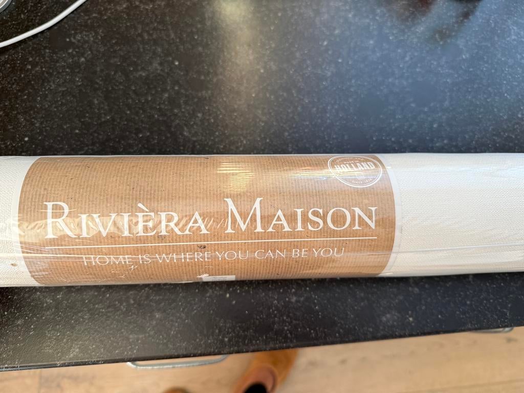 Behang Riviera Maison anvers linen., Ophalen, Minder dan 10 m², Wit