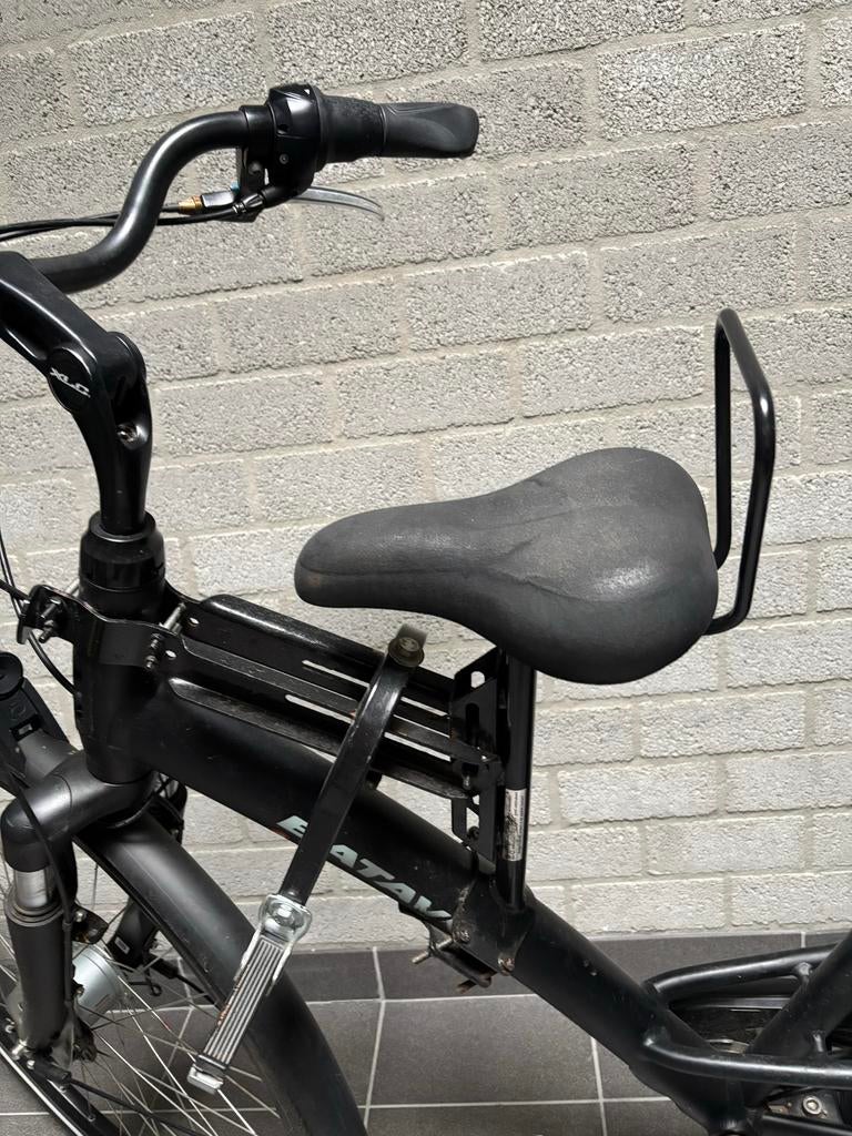 Kinderzadel voor, gemonteerd op fietsframe, Ophalen, Gebruikt
