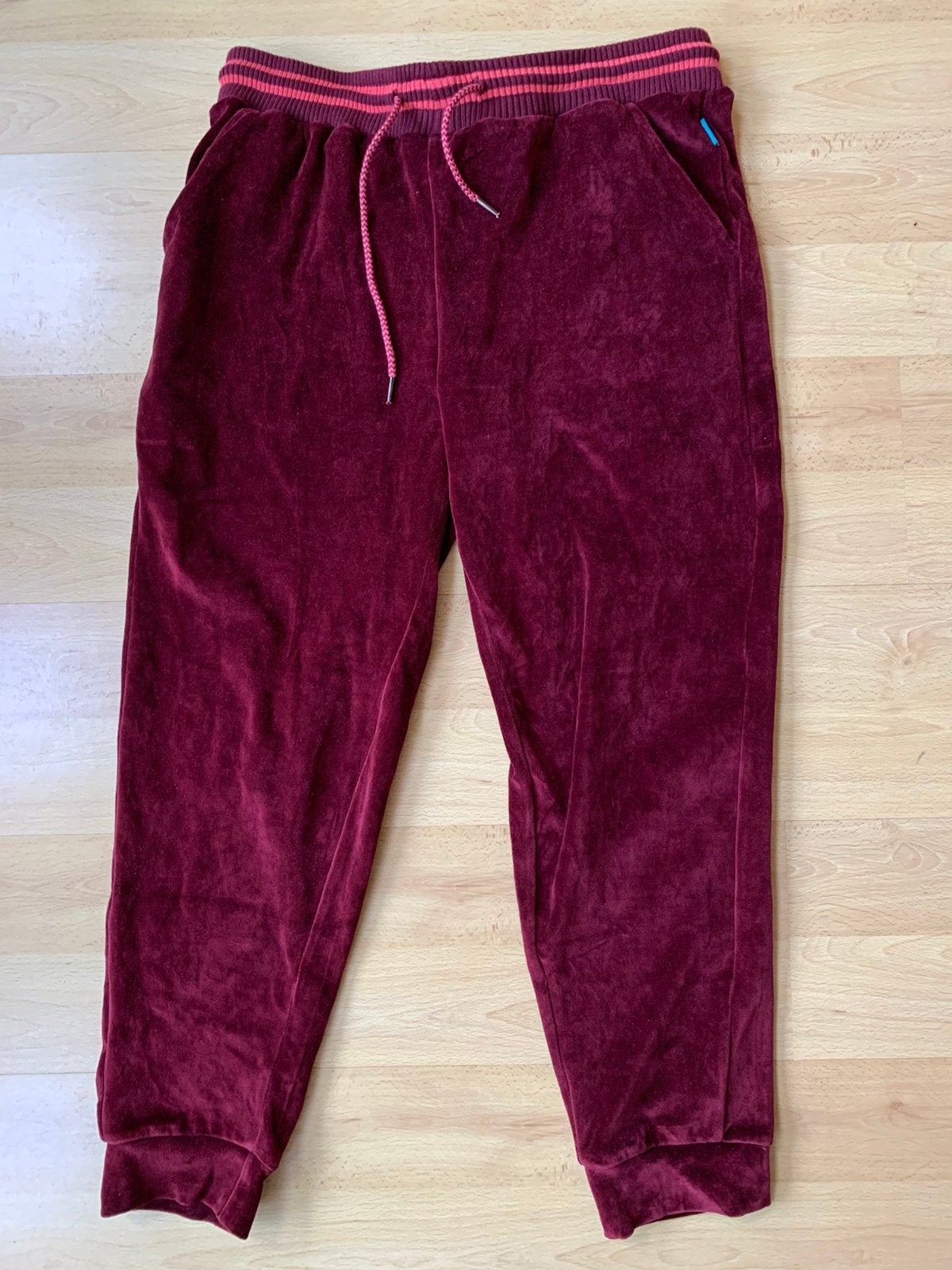 Velours broek, merk Tranquillo, maat L, bordeauxrood, Ophalen of Verzenden, Zo goed als nieuw, Rood