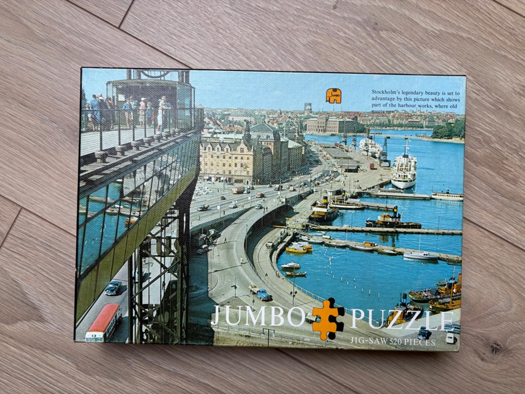 Jumbo Legpuzzel Stockholm Haven 520 stukjes, Ophalen of Verzenden, 500 t/m 1500 stukjes, Zo goed als nieuw, Legpuzzel