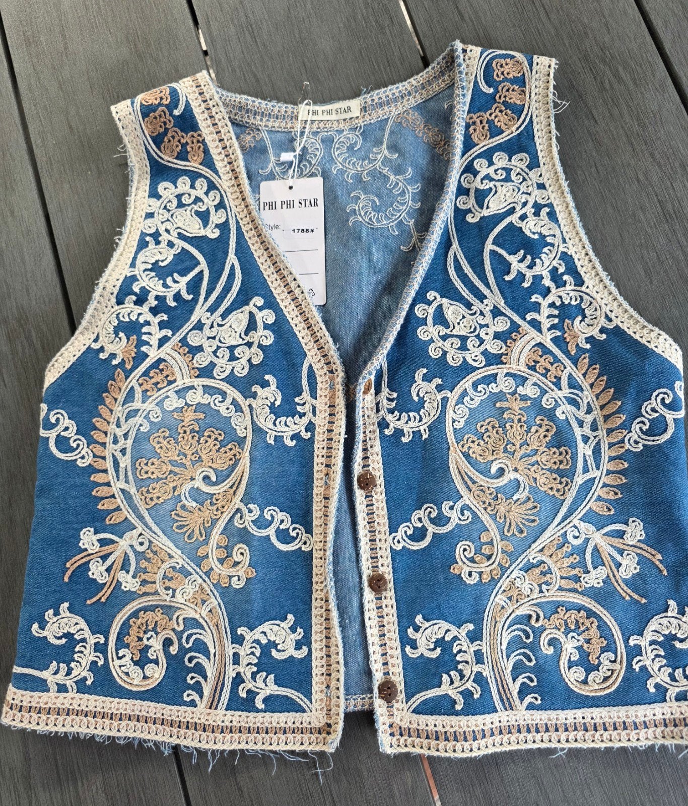 boho gilet vestje 38/M, Ophalen of Verzenden, Zo goed als nieuw