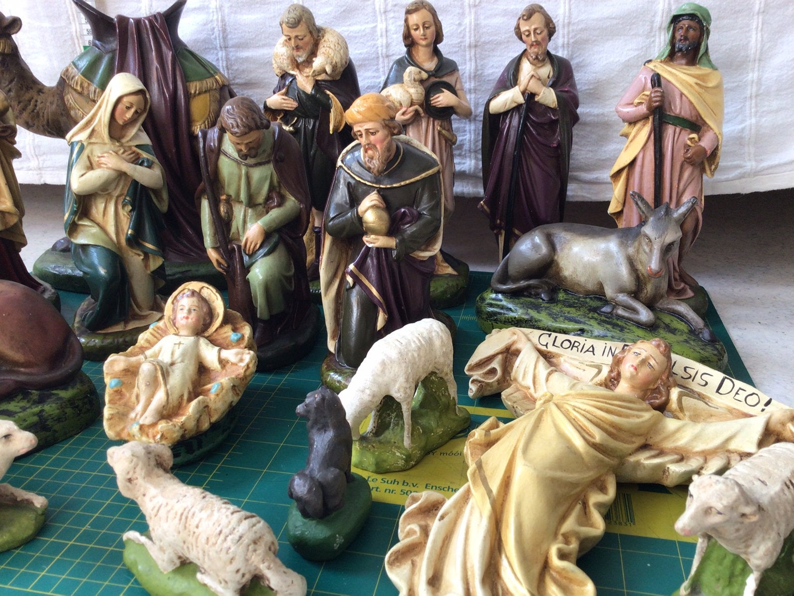 Indrukwekkende antieke Kerstgroep, Ophalen of Verzenden