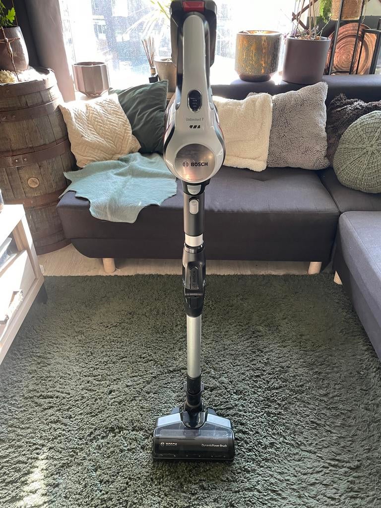 Bosch Unlimited 7 steelstofzuiger - Zo goed als nieuw, Witgoed en Apparatuur, Stofzuigers, Ophalen, Zo goed als nieuw, Reservoir