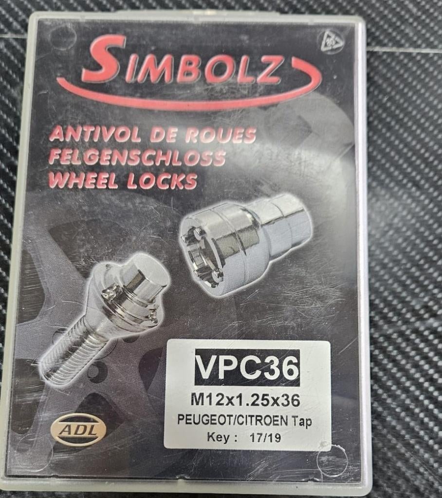 Nieuwe set slotbouten m12 x 1,25 x 36 mm lang, zie foto., Ophalen of Verzenden