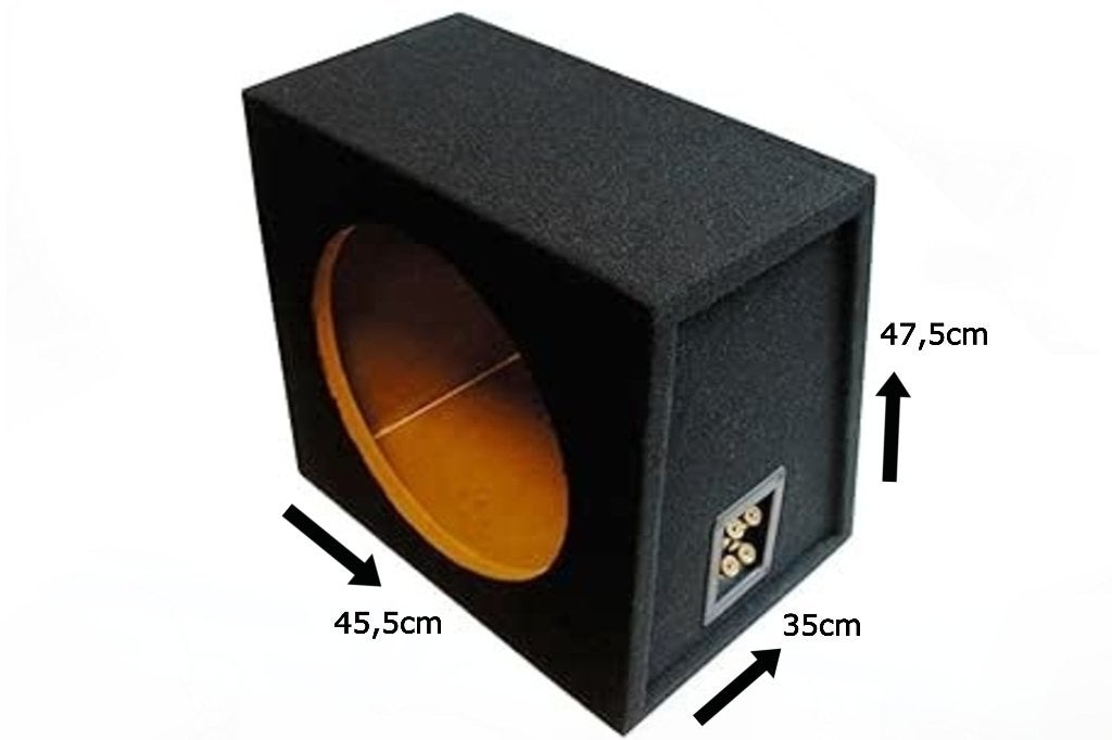 42 Liter 15'' Inch Gepoorte Subwoofer Kist Necom NE1515.2, ., Nieuw, Ophalen of Verzenden, .