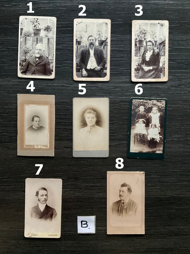 CDV - Carte de Visite B .... Losse Verkoop Mogelijk., Ophalen, Gebruikt, Foto, Voor 1940