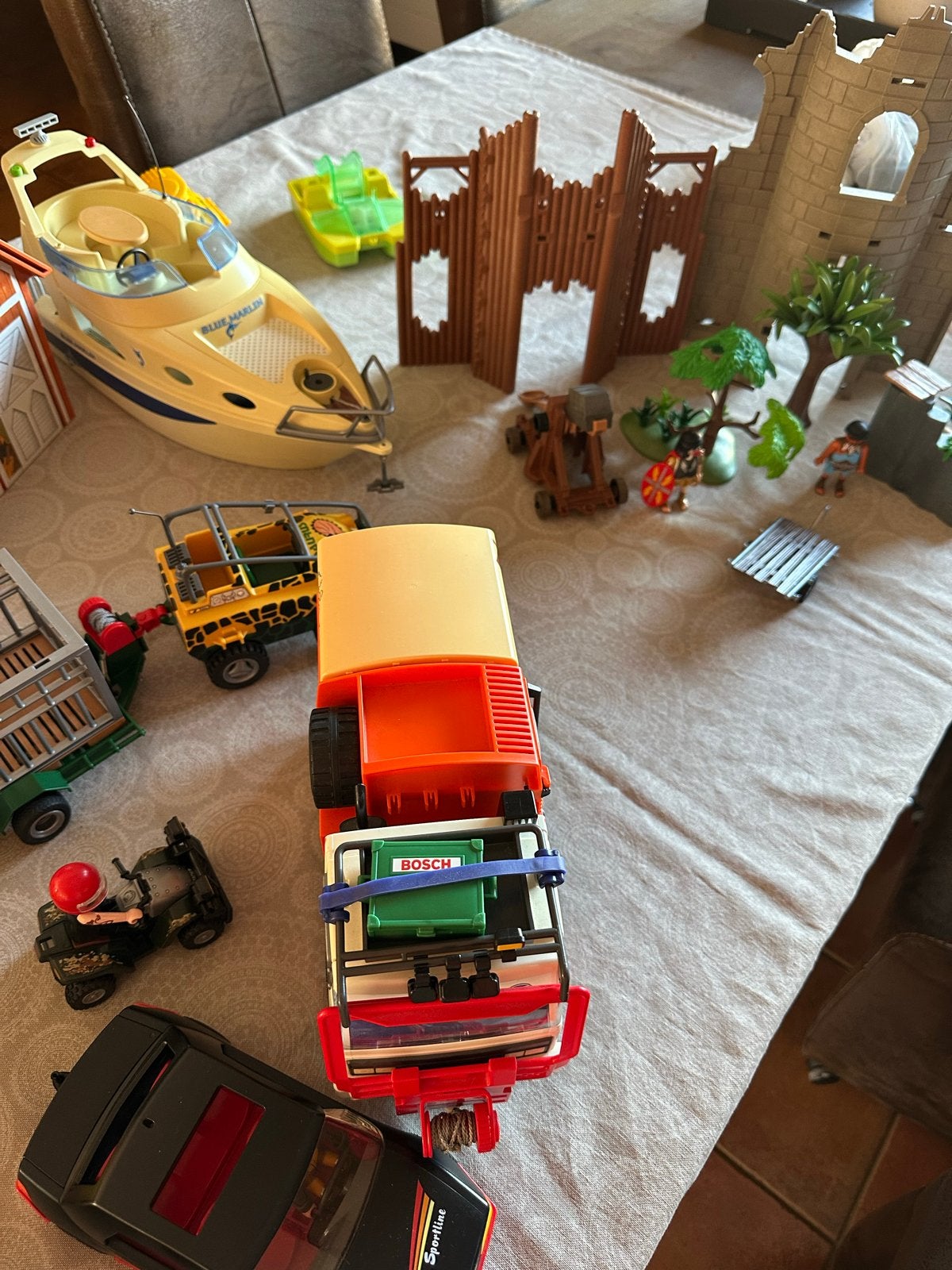 Grote Playmobil collectie: Voertuigen, gebouwen en meer, Ophalen, Gebruikt, Complete set, Boot/Schip