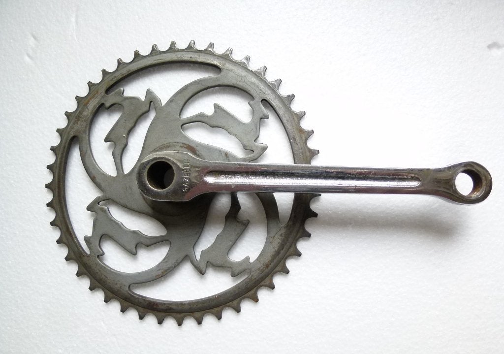 Rechter Gazelle crank met groef, Crankstel of Pedalen, Gebruikt, Staal, Ophalen of Verzenden