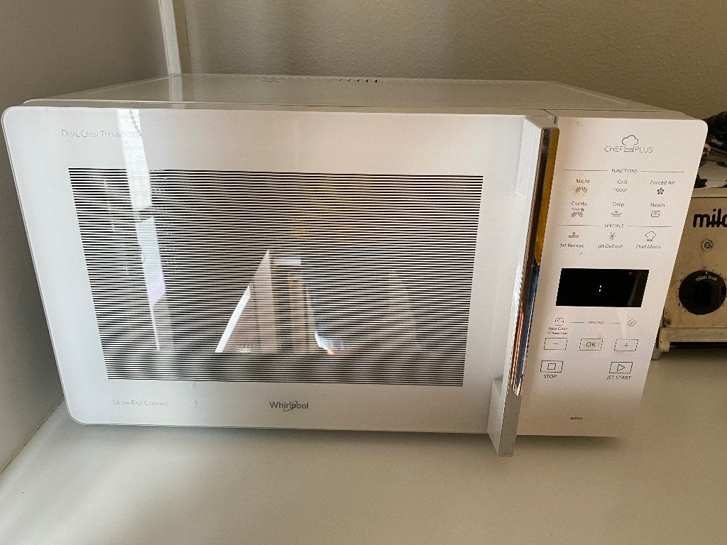 Whirlpool Combi-Magnetron met Stoom & Hete Lucht, Ophalen, 45 tot 50 cm, Whirlpool, Hete lucht