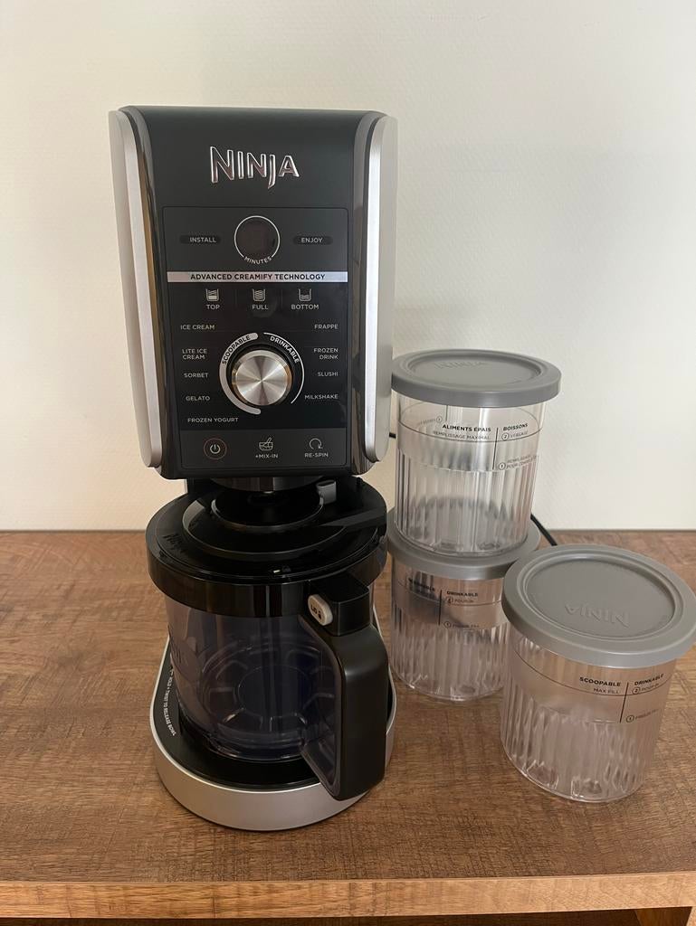 Ninja Creami Deluxe, Witgoed en Apparatuur, Keukenmixers, Minder dan 1 liter, Ophalen, Zo goed als nieuw, 3 snelheden of meer