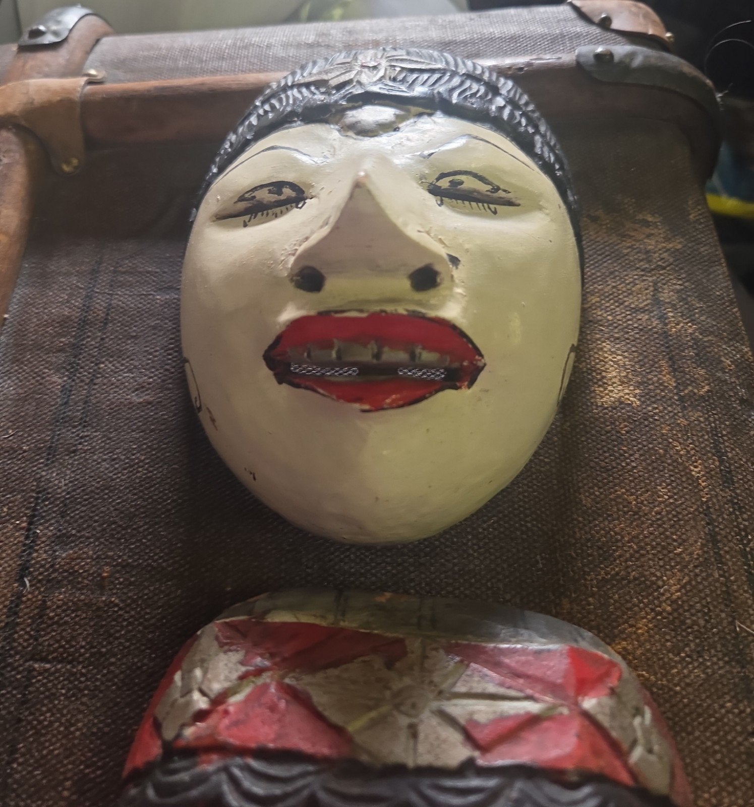 Topeng houten masker Indonesië bali, Antiek en Kunst, Kunst | Niet-Westerse kunst, Indonesië, Ophalen of Verzenden, Houtsnijwerk