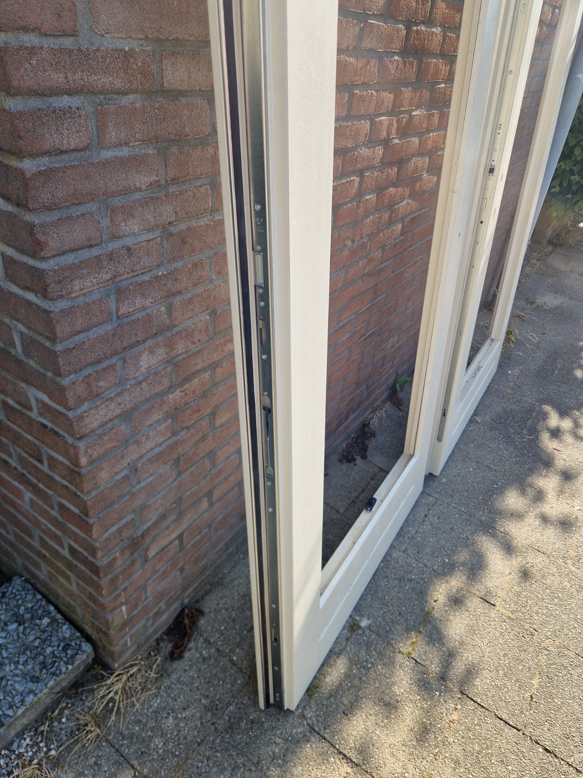 Nieuw: Twee openslaande deuren met glas, meerpuntsluiting, Ophalen, 80 tot 100 cm, 215 cm of meer, Nieuw