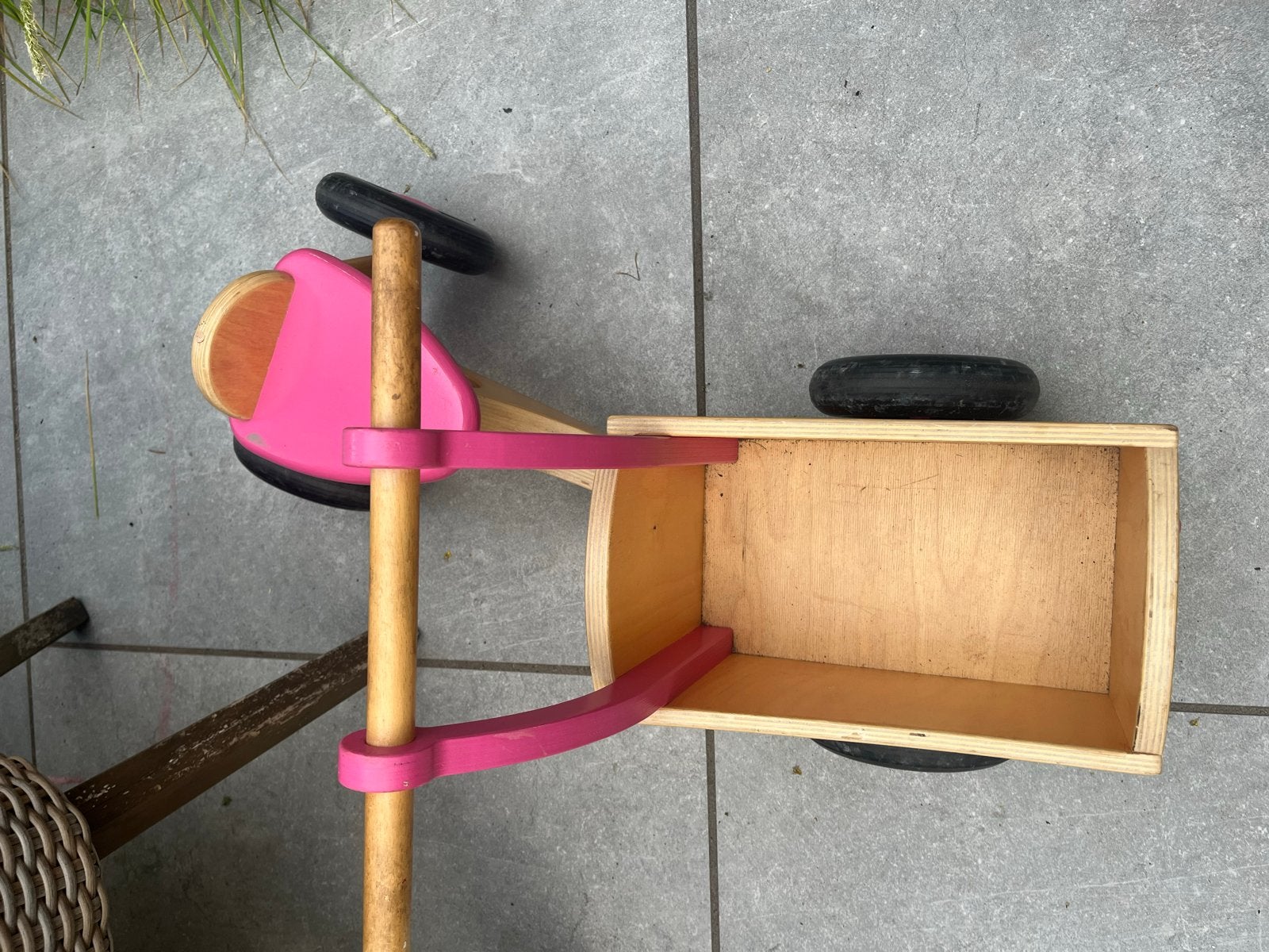 Houten loopbakfiets, Kinderen en Baby's, Ophalen, Gebruikt, Loopfiets