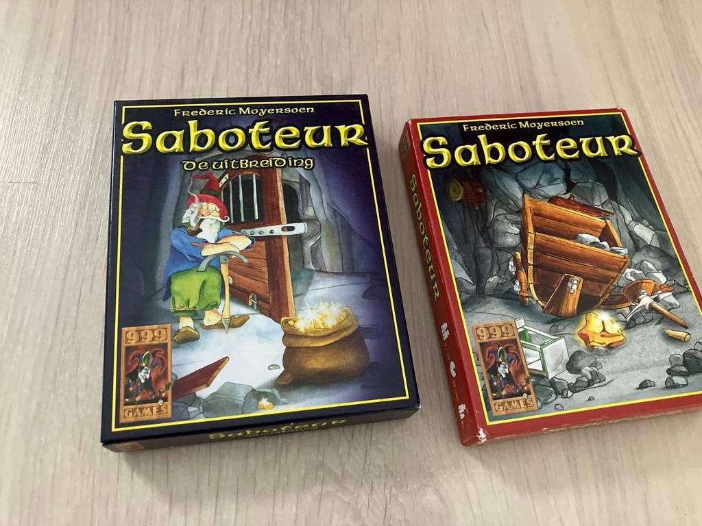 Saboteur & Saboteur: De Uitbreiding Bordspellen, Hobby en Vrije tijd, Gezelschapsspellen | Bordspellen, Drie of vier spelers, Ophalen of Verzenden