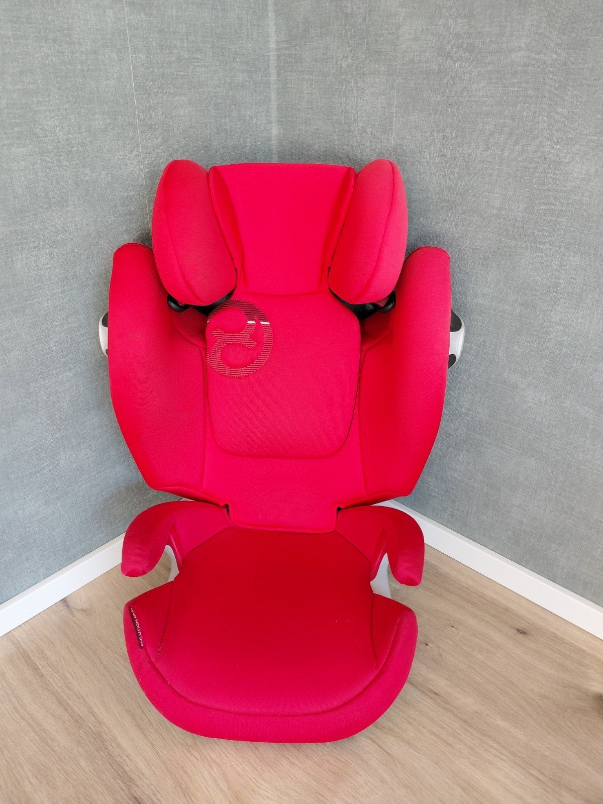 Cybex Solution M-Fix autostoel - Rood, Autogordel of Isofix, Gebruikt, 15 t/m 36 kg, Verstelbare rugleuning