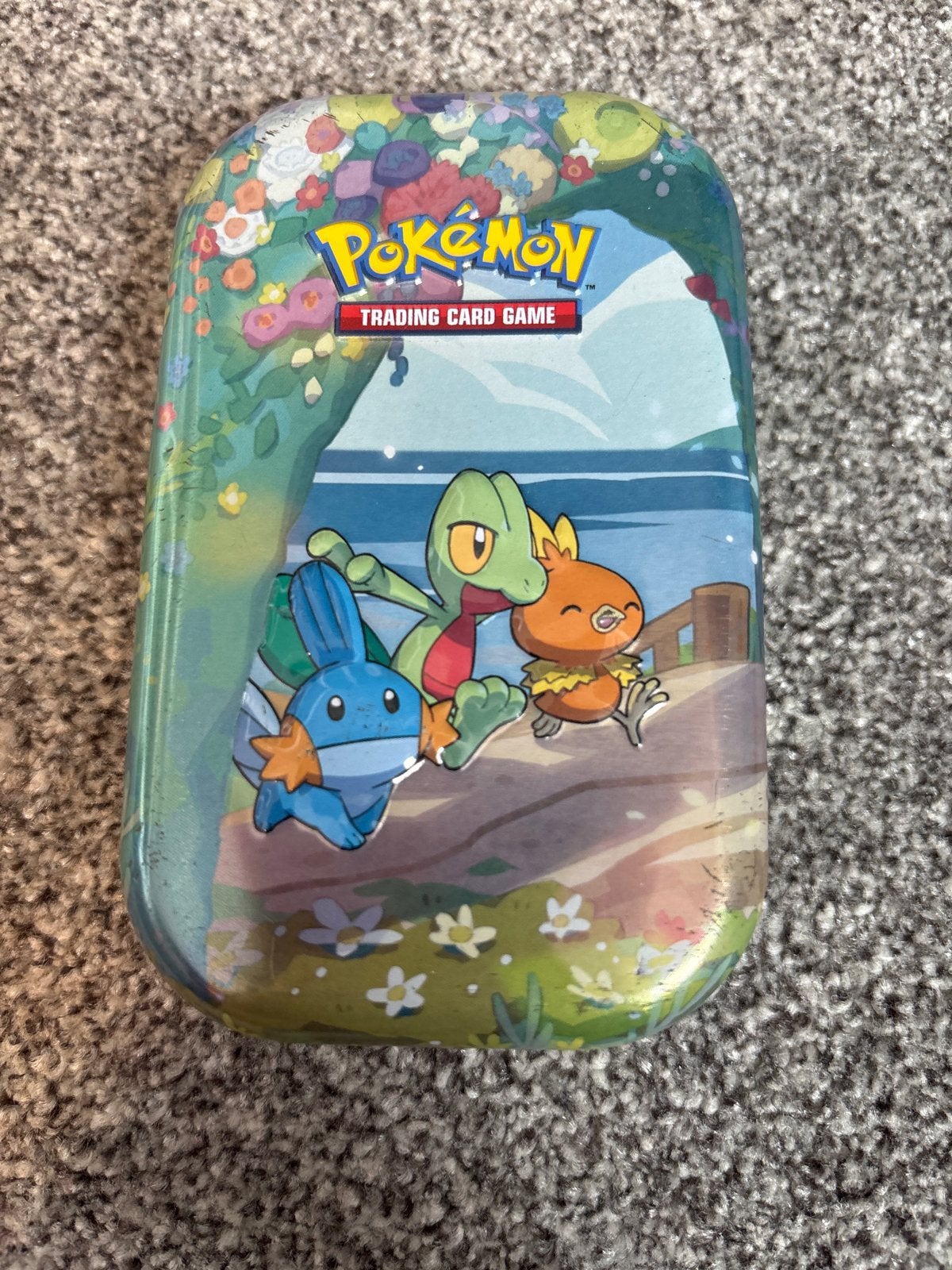 Pokémon Trading Card Game Tin Box - Mudkip, Treecko, Torchic, Ophalen of Verzenden, Gebruikt, Overige typen