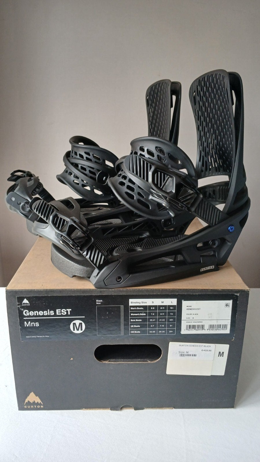Nieuwe Burton Genesis EST bindingen maat M, Bindingen, Nieuw, Ophalen of Verzenden, Nb