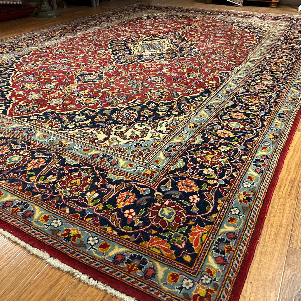 Trendy Origineel Perzisch tapijt Kashan 331 x 217 vloerkleed, Ophalen, TTM Wonen, Meubels – (Perzische) Tapijten en Woonaccessoires