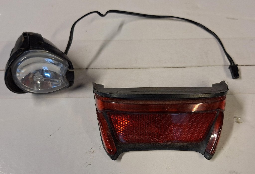 Voorlicht en achterlicht Gazelle Orange Panasonic, Gebruikt, Waterbestendig, Verlichtingsset, Overig