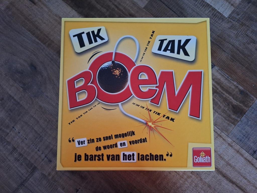 Tik Tak Boem - Het hilarische woordspel van Goliath, Goliath, Ophalen of Verzenden, Zo goed als nieuw, Vijf spelers of meer