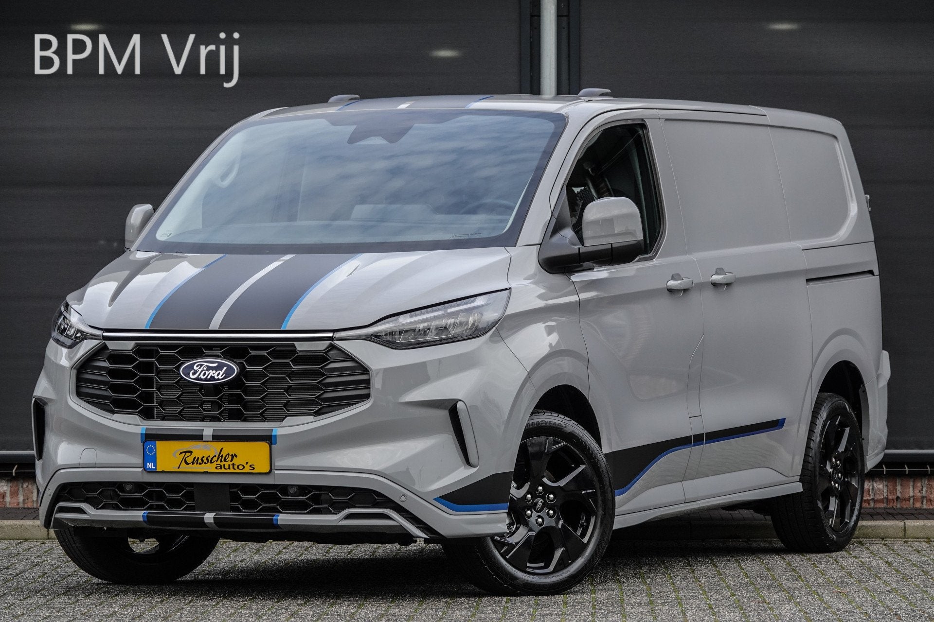 Ford Transit Custom L1H1 170Pk Aut. | Sport | 2xSchuifdeur |, Auto's, Bestelauto's, 12 maanden, Gebruikt, Zwart, 4 cilinders