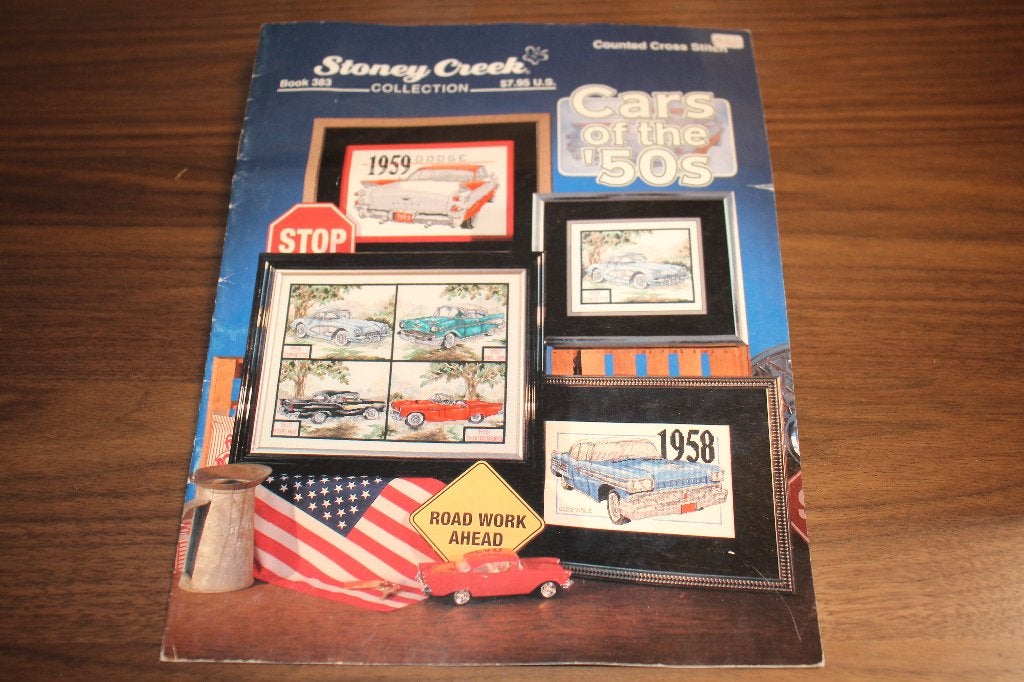 borduurpatronen auto's van Jaren 50 - USA #4204, Ophalen of Verzenden, Nieuw, Handborduren, Patroon