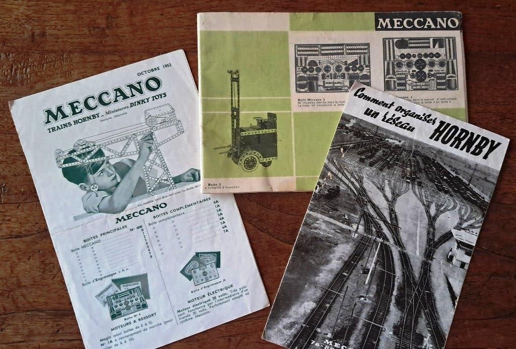 spoor 0 1955 catalogus Meccano Trains Hornby dinky toys HO, Ophalen of Verzenden