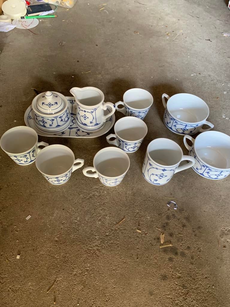 Saks blau servies, Antiek en Kunst, Antiek | Servies compleet, Ophalen of Verzenden