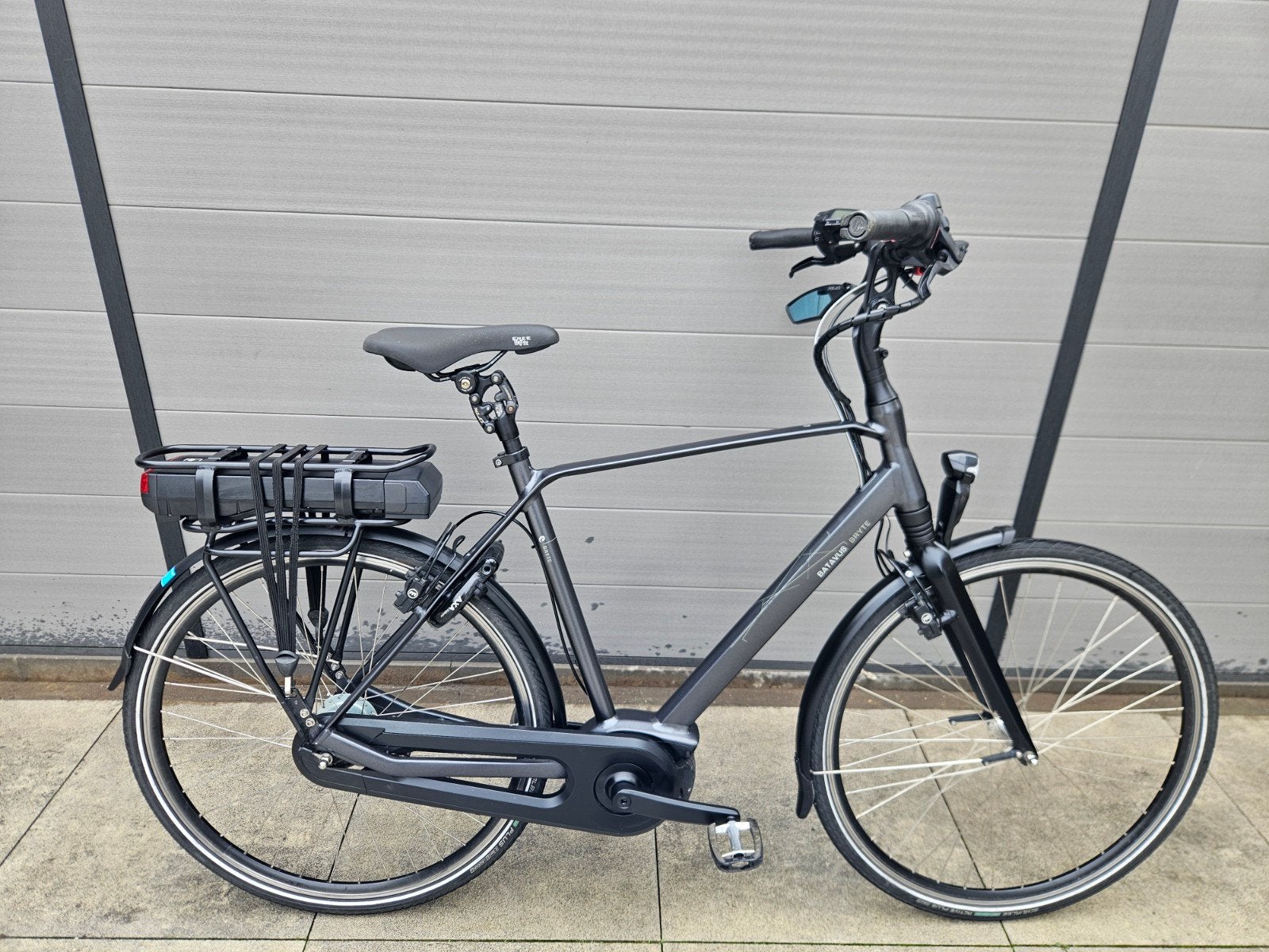 Batavus Bryte Yamaha middenmotor 80 Nm Accu 500 Wh, Ophalen, Batavus, Zo goed als nieuw, 50 km per accu of meer