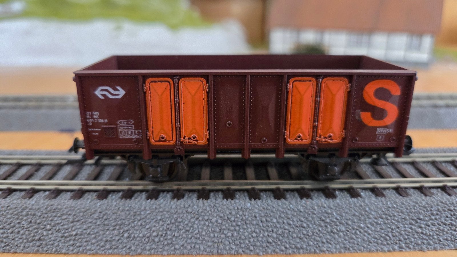Roco NS goederenwagon - modelspoor H0 46044, Gelijkstroom, Wagon, Ophalen of Verzenden, Roco