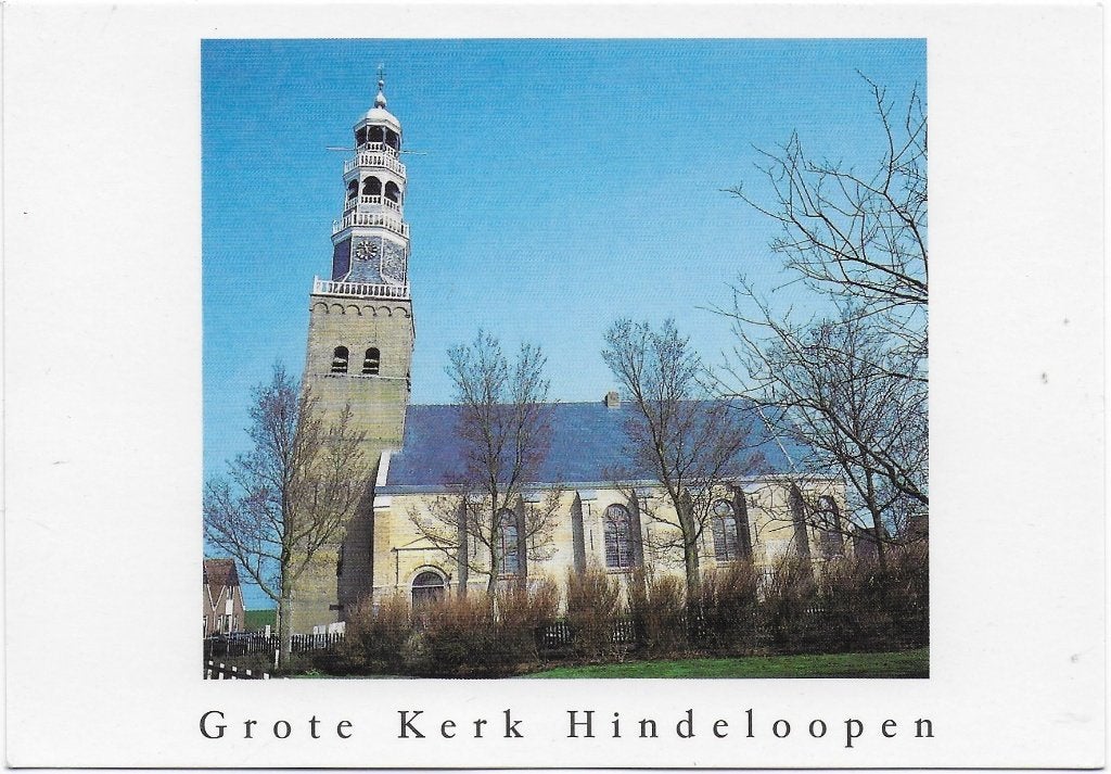 Hindeloopen Grote Kerk Ongelopen Ansichtkaart ( B8193 ), Ophalen of Verzenden, 1980 tot heden, Ongelopen
