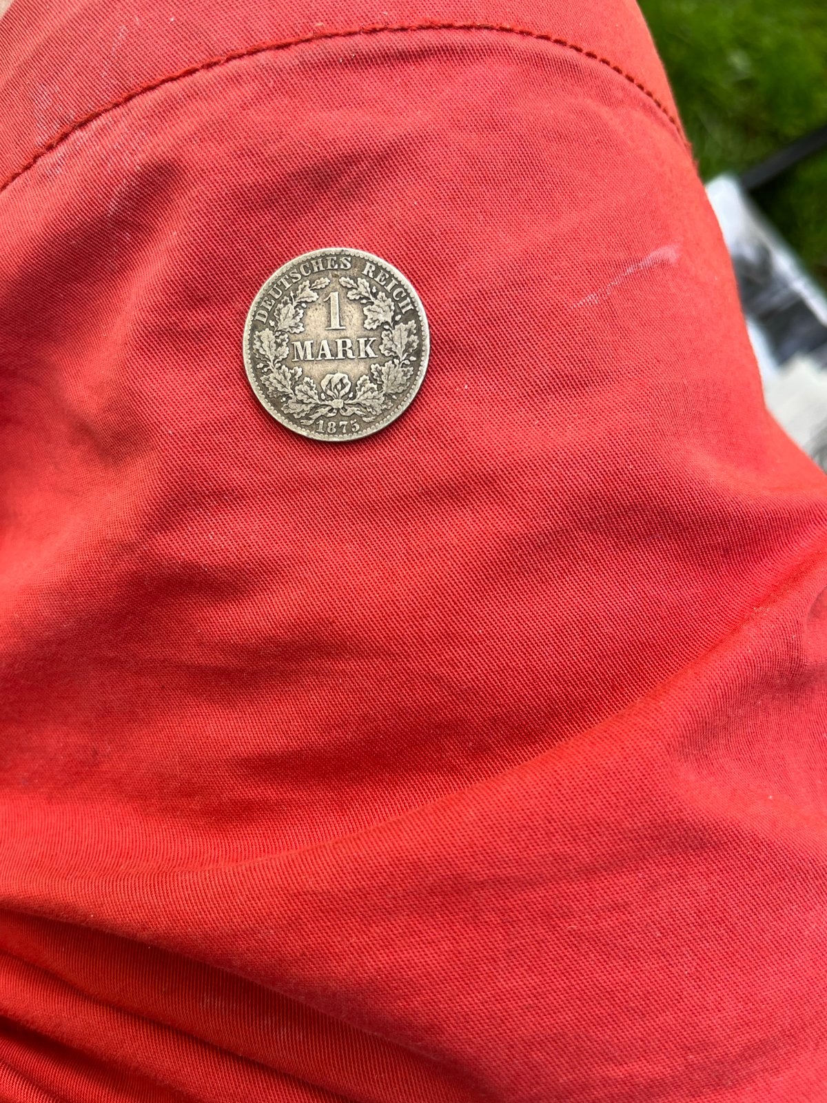 Zilveren Duitse Mark 1875 - Duits Keizerrijk, Ophalen of Verzenden, Duitse Keizerrijk, Gestempeld