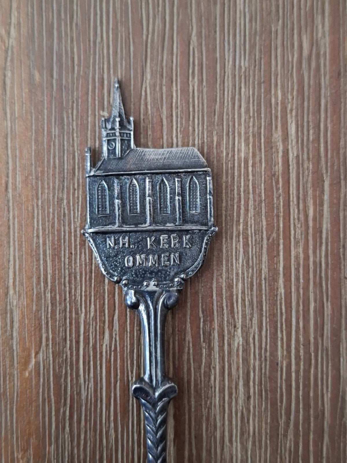 Oud verzilverd lepeltje N.H. Kerk - Ommen, Ophalen of Verzenden