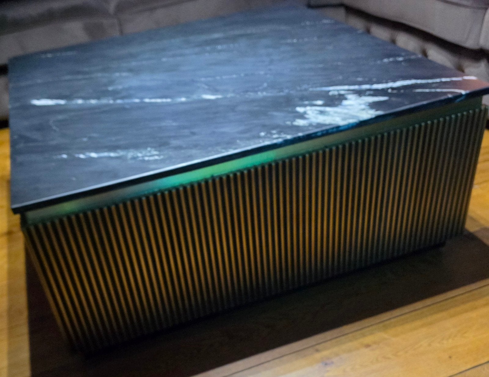 Salontafel eettafel met marmeren tv meubel, Huis en Inrichting, Ophalen, Nieuw, Overige houtsoorten, Modern, Luxe