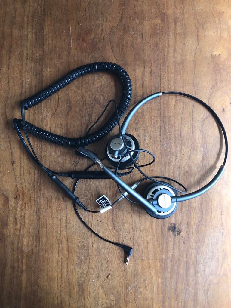 Plantronics TCO07 Headset met verlengkabel, Ophalen, Gebruikt, Overige merken