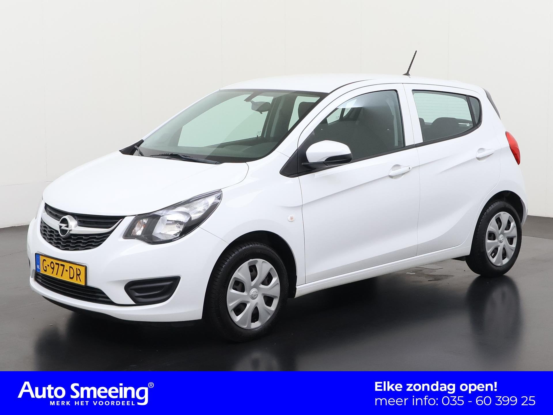 Opel KARL 1.0 ecoFLEX 120 Jaar Edition | Airco | Zondag Open, Auto's, Stof, Gebruikt, Wit, Origineel Nederlands