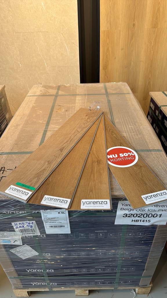 Direct ophalen | PVC Vloer klik visgraat pallets |Utrecht, Doe-het-zelf en Verbouw, Vloerdelen en Plavuizen, Kunststof, 50 tot 150 cm