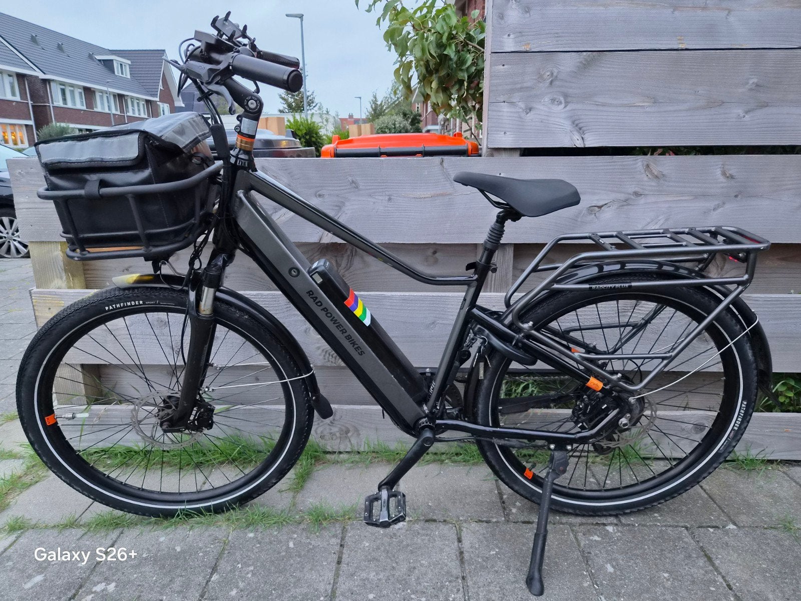 rad power bikes (e-bike) transportfiets 43cm framemaat, Zo goed als nieuw, Minder dan 47 cm, 50 km per accu of meer, Ophalen