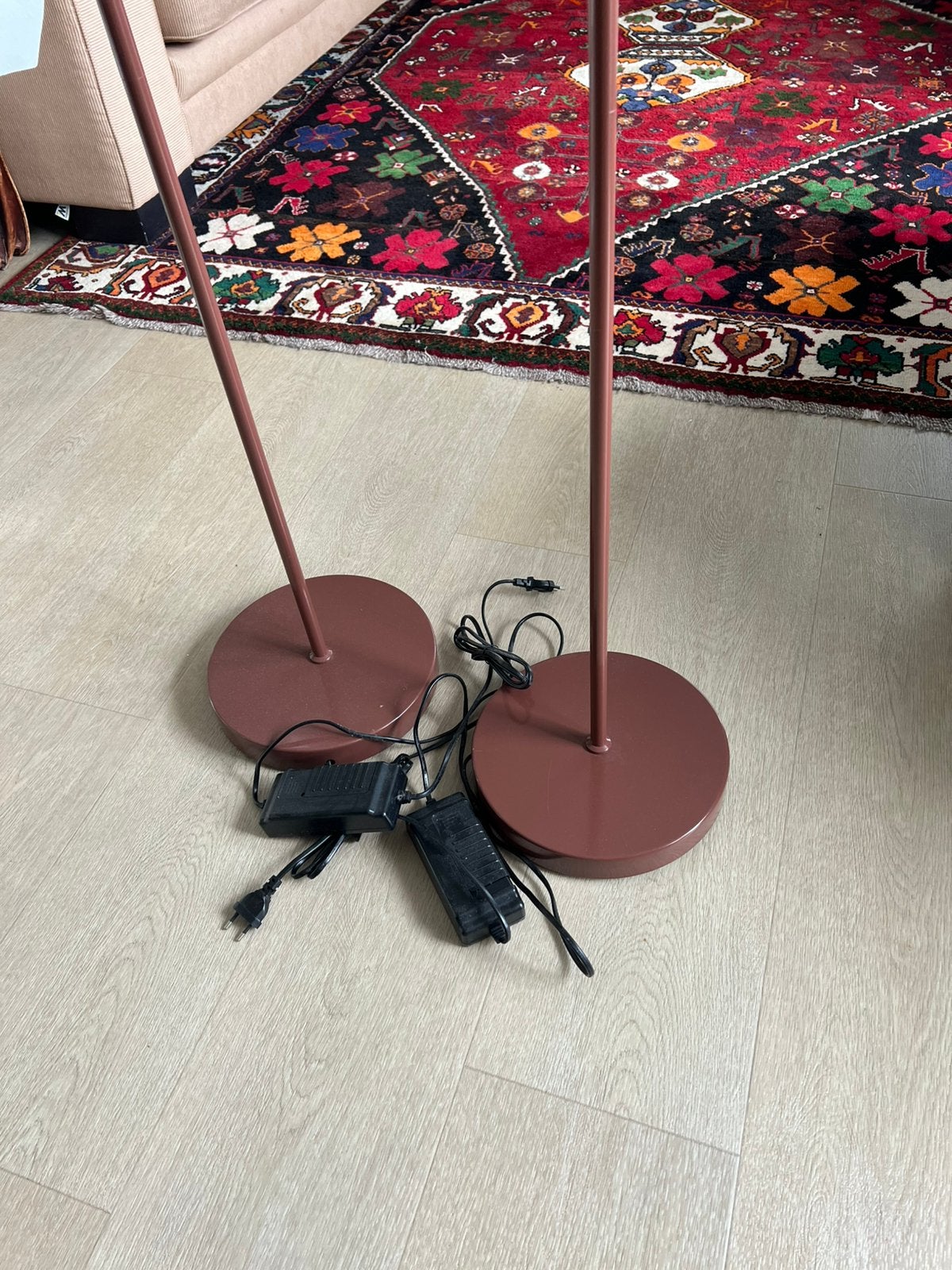 2 Vloerlampen, Huis en Inrichting, Ophalen, Zo goed als nieuw, Metaal, Modern
