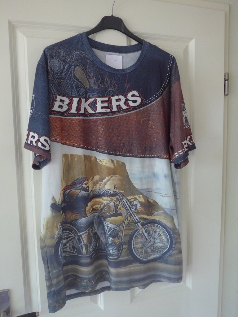 Bikers T-Shirt by artist David Mann, Ophalen of Verzenden, Zo goed als nieuw, Shirt