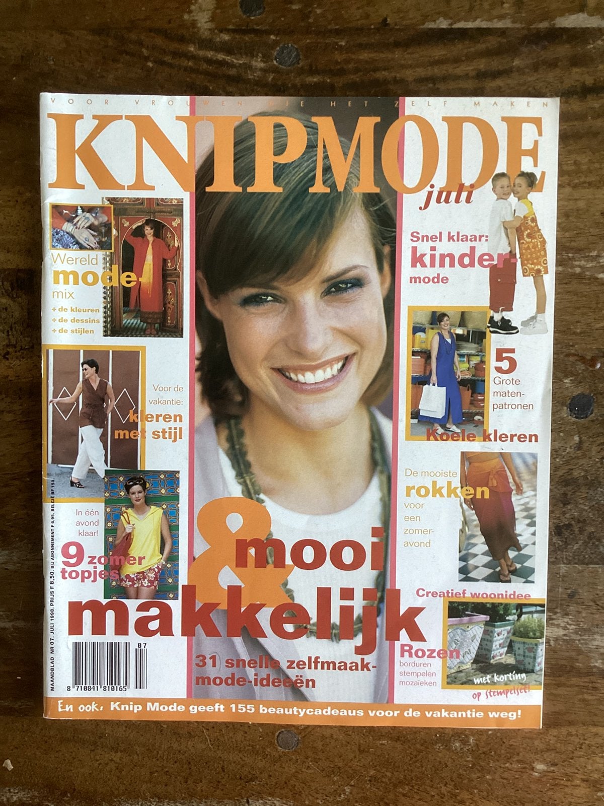 Knipmode juli 1998 voor Rien., Ophalen of Verzenden, Zo goed als nieuw, Vrouw, Knipmode