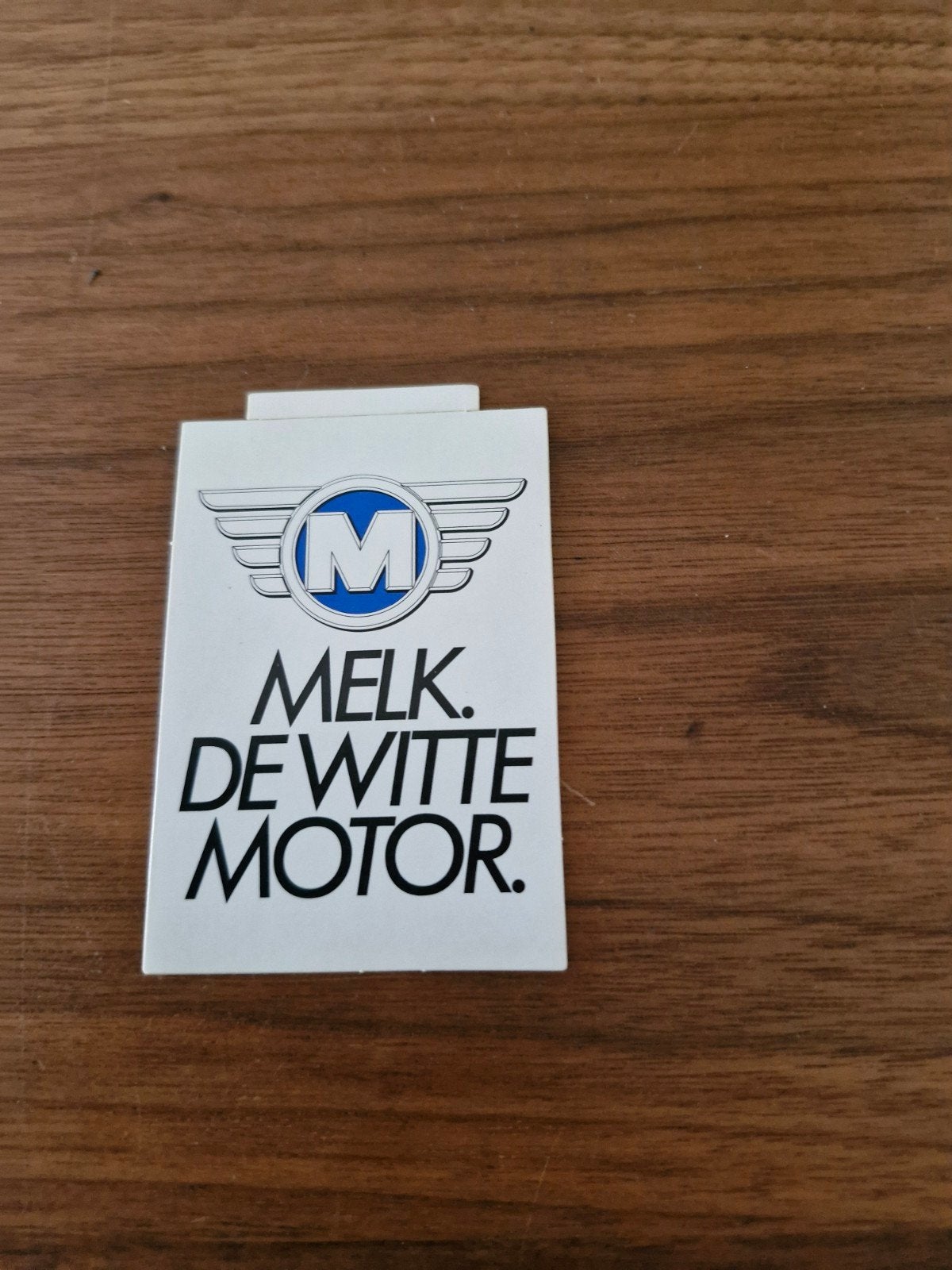 9020 Vintage Melk De Witte Motor sticker, Ophalen of Verzenden, Zo goed als nieuw, Overige typen
